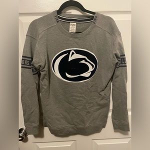 Pink Victoria’s Secret Penn State Nittany Lions Sweatshirt velvet sequin stain